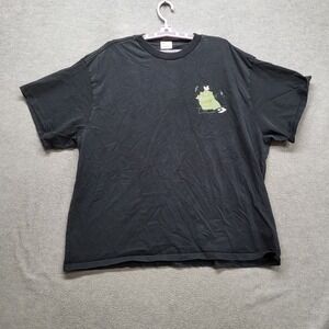 Converse Men Shirt XL Black Graphic Print Alligator Bird Swamp Pals Y2K